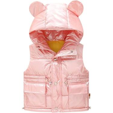 Imagem de Casaco de inverno infantil para meninos e meninas, orelhas - Generic