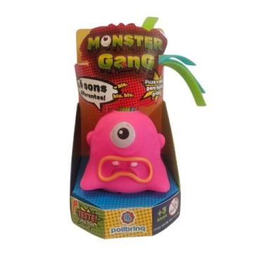 Imagem de Brinquedo Infantil Sensorial Mosnter Gang Monstrinho Luz Som - Polibri