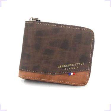 Imagem de Carteira Masculina Couro Legitimo + Porta-moedas 4 Cores - atelie, Mar
