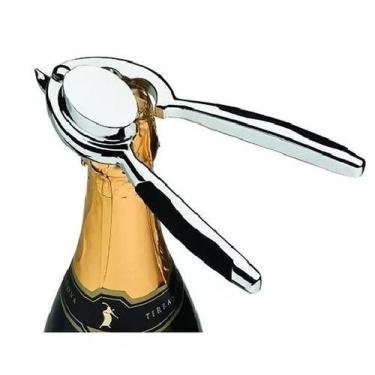 Imagem de Abridor De Espumante Ou Champanhe De Metal Clássico - Brasil do Vinho