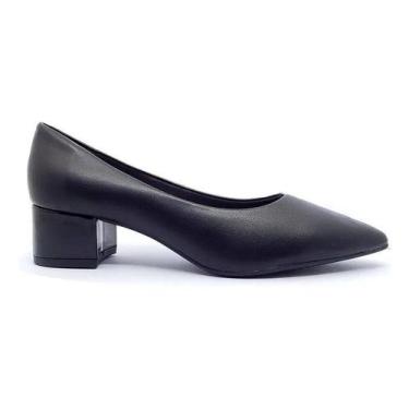 Imagem de Sapato Casual Scarpin Feminino Beira Rio 4182200, Preto, 35