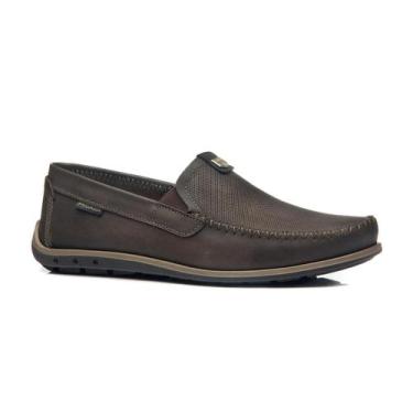 Imagem de Mocassim Pegada Masculino em Couro 141603, Cravo, Preto, 39