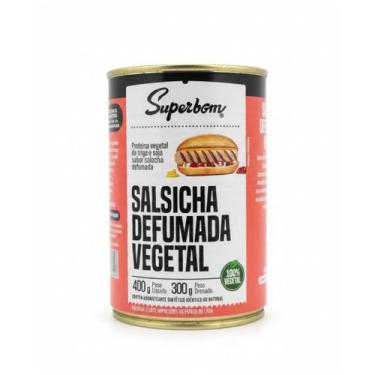 Imagem de Salsicha Defumada Vegetal Superbom Lata 400g