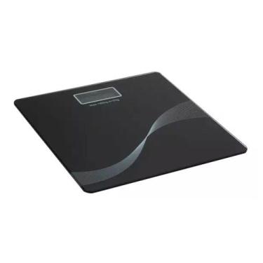 Imagem de Balança corporal pesar banheiro digital 180kg vidro - Preta - Unyhome