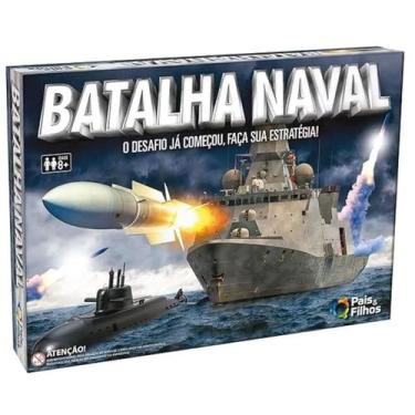 Imagem de Jogo De Tabuleiro Batalha Naval Pais E Filhos - 1079-1