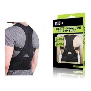 Imagem de Colete Corretor De Postura Unissex Preto Mb Fit  - MBFIT