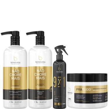 Imagem de Borabella Kit Não Chore 1L + Fluido 300ml + Pratudo 300g