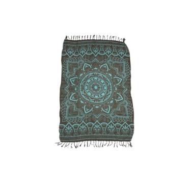 Imagem de Canga de praia Mandala em viscose - Corpo Dourado Moda Praia, Mandala 