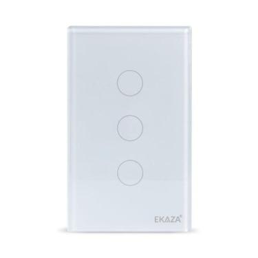 Imagem de Interruptor Smart Wifi Inteligente Touch - EKAZA, Branco