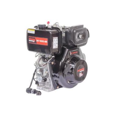 Imagem de Motor Estac Diesel De-1500Be 531CC 15HP P. Elétrica Tq 5,5L - Kawashim