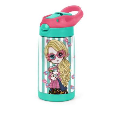 Imagem de Garrafa Infantil Escolar  HARRY POTTER Aço Inox 500ml - Luxcel