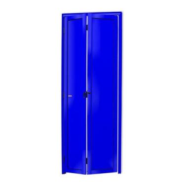 Imagem de Porta Camarão Lambril Linha 25 210x60cm Brimak Abertura Direita Azul