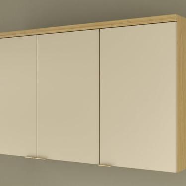 Imagem de Armario Aereo 3 Portas 120cm Ellite Yescasa Amarelo/Canary/Off White
