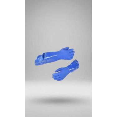 Imagem de Luva Cano Longo Proteção Química PVC 66cm - Congratulations Store