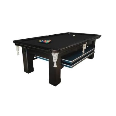 Imagem de Mesa de Sinuca e Ping Pong - 2,52x1,40 - Nelson Bilhares, Preto