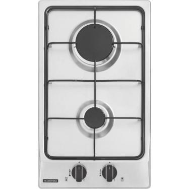 Imagem de Cooktop a Gás Tramontina Dominó 2GX 30 2 Bocas Inox Acendimento Superautomático Embutido Bivolt