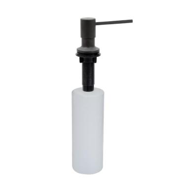 Imagem de Dosador de Sabão 94517007 Dose Automático em Aço Inox Acabamento Acetinado para Cozinha Preto Tramontina 500ML