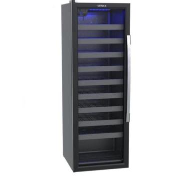Imagem de Adega Piubella 200 para 50 Garrafas Porta Invertida Preto 127v - Venax