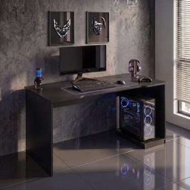 Imagem de Escrivaninha Gamer Compacta com Suporte para CPU Mesa Gamer Para Compu