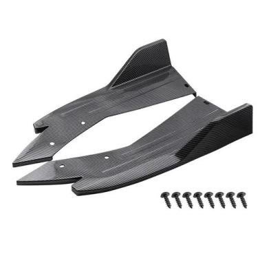 Imagem de Spoiler Traseiro De Fibra De Carbono Para Carro, Protetor Lateral Univ