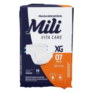 Imagem de Fralda Mili Vita Care Premium Tamanho XG Com 7 Fraldas - Mili Higiene