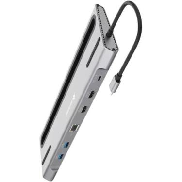 Imagem de Hub USB-C 6 em 1 Dock Station Multifuncional Peining  HDMI 4K, RJ45, U