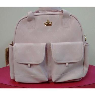 Imagem de Bolsa Mala Atualle Gestante 041 com Bolso Externo Zíper e Detalhes em Metais Dourados