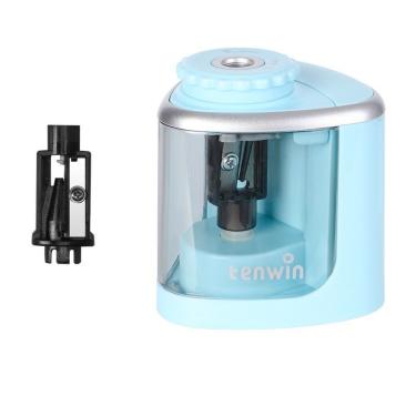 Imagem de Apontador de Mesa OEM Automático para Lápis 6-8MM Kit 3 Unidades Eficiente Durável Azul