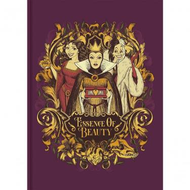 Imagem de Caderno Capa Dura Vilões da Disney 160 Folhas Papel Estampas Vinho e Azul Petróleo e Roxa