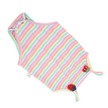 Imagem de Macacão infantil, macacão infantil absorvente de suor fácil de usar respirável para fotografia no verão(Pó de cereja)