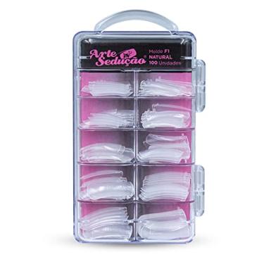 Imagem de Molde F1 Natural Unhas de Gel, Arte Sedução, 100 Unidades