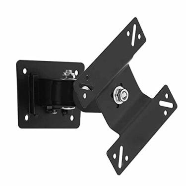 Imagem de Pkfinrd Conjunto de suporte de TV para parede, suporte de TV e suporte de parede com rotação de 360 graus, suporte de monitor para LCD de 14 a 27 polegadas, LED, rolamento de carga de TV 10 kg