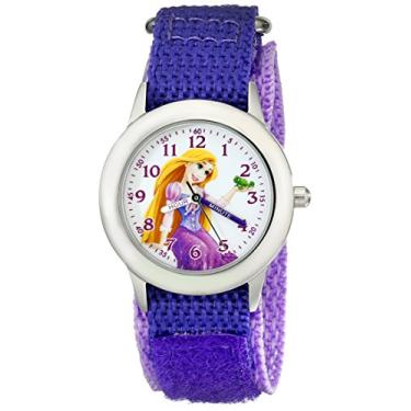 Imagem de Disney Relógio infantil W001922 Rapunzel analógico de quartzo roxo, Roxa