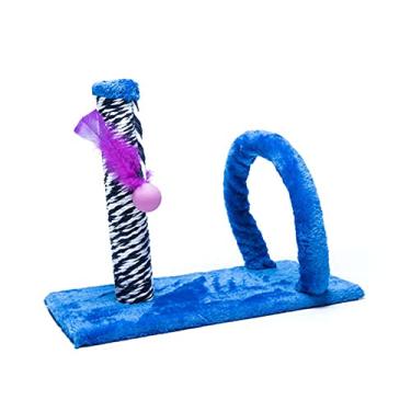 Imagem de Pet Injet Arranhador Cat Crazy Arco Retangular Azul Para Gatos