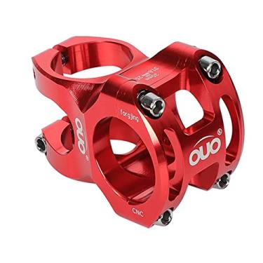 Imagem de Hastes de guidão de bicicleta 35 mm de liga de alumínio CNC ultra leve oco para a maioria das bicicletas, bicicletas de estrada, MTB, BMX, equipamento fixie, ciclismo (vermelho)
