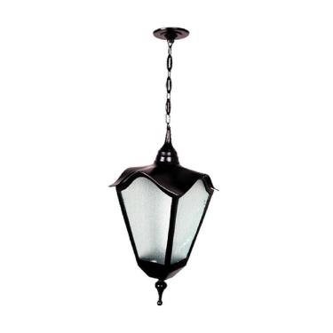 Imagem de Luminária Externa Interna Romana Menor Com Corrente Alumínio