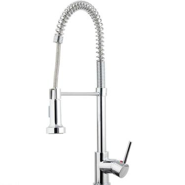 Imagem de Torneira Para Cozinha Gourmet Misturador Monocomando Envira Pingoo.casa - Prata