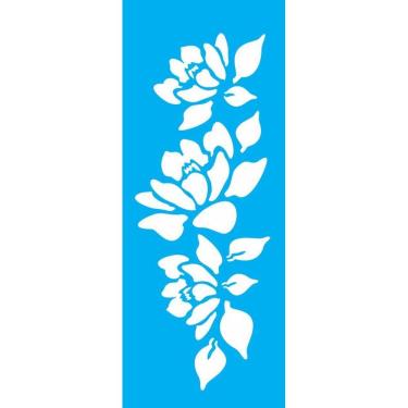 Imagem de Stencil 10X30 Flores Magnólias - Opa 1033