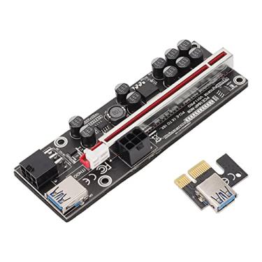 Imagem de PCIE Riser 1x a 16x, Plug and Play PCIE 1x a 16x Multilayer Riser Plate Adapter Cabo de computador
