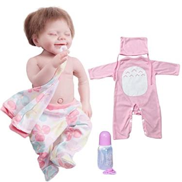 Imagem de Boneca Reborn Original,bebe Reborn Silicone,de Corpo Inteiro De Vinil Macio E Silicone De 22 Polegadas Bebe Adormecidas Reborn Silicone Realista 6 Tipos De Roupas,Conjunto de roupas 4,Menino