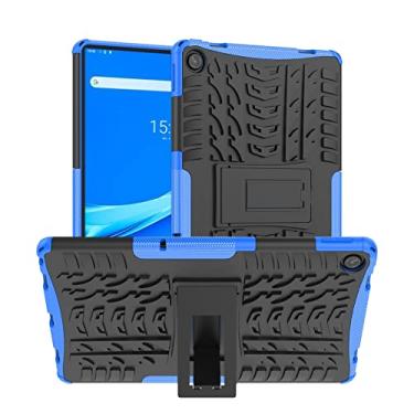 Imagem de Acessórios para tablets Para Lenovo Tab M10 Plus 10.6 3ª geração 2022 Textura do pneu TPU+Caixa à prova de choque PC com suporte