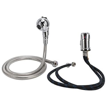 Imagem de Kit de torneira e pulverizador para lavatório para cama de xampu ou unidade de lavagem, torneira de lavatório, válvula de mistura de torneira de cabelo