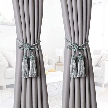 Imagem de Suportes de cortina Cinta de borla sem instalação simples acessórios de cortina de alça de cortina, T6,2 PCS