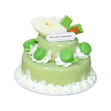 Imagem de Generic Falsos de Imitação de Modelo de Bolo de Comida Artificial para Decoração Festiva, Verde