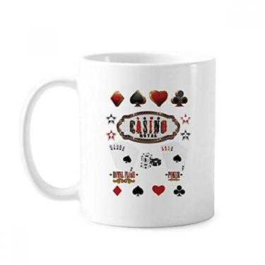 Imagem de Utensílios de jogo de cartas padrão caneca cerâmica xícara de porcelana café louça