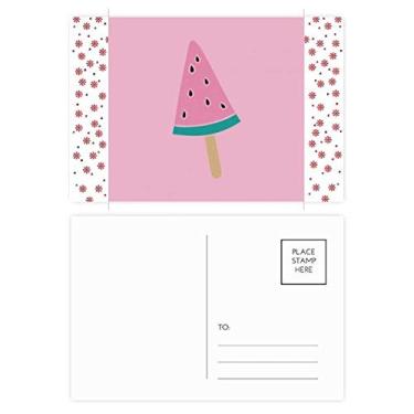 Imagem de Melancia Rosa Doce Sorvete Picolé Natal Flor Celebração Cartão postal Bênção