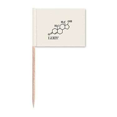 Imagem de Marcador de palito de dentes com estrutura molecular Desire Love Decoração de festa