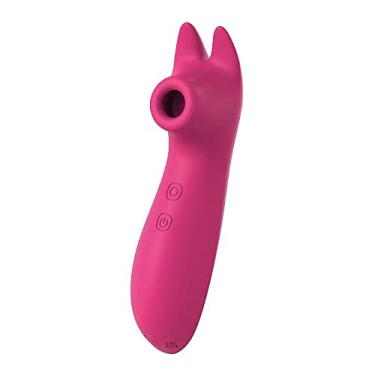 Imagem de Sugador de Clitóris e Vibrador Helen 7 Intensidades Silicone Macio 15,6cm x 4,2cm Recarregável