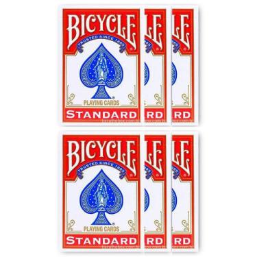 Imagem de Baralho Bicycle Standard Vermelho (6 Baralhos)