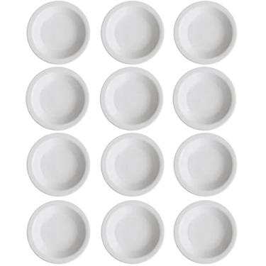 Imagem de Conjunto 12 Pratos Fundos de Porcelana 21,5cm Classe Única Iguaçu Germer Branco